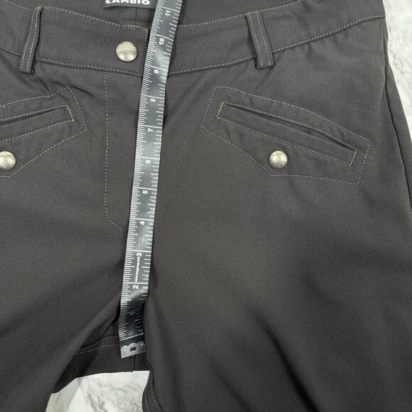 Cambio Chocolate Brown Equestrian Style Zip Ankle Dress Pants Breeches Old Money - Picture 9 of 13
